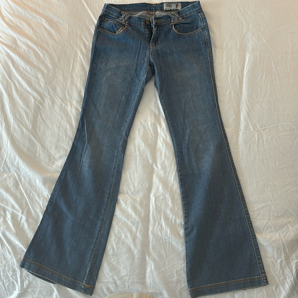 Low rise flare jeans